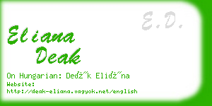 eliana deak business card